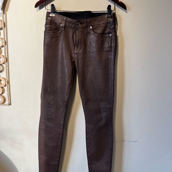 For all mankind size 26 brown skinny pants….. - Picture 2 of 7